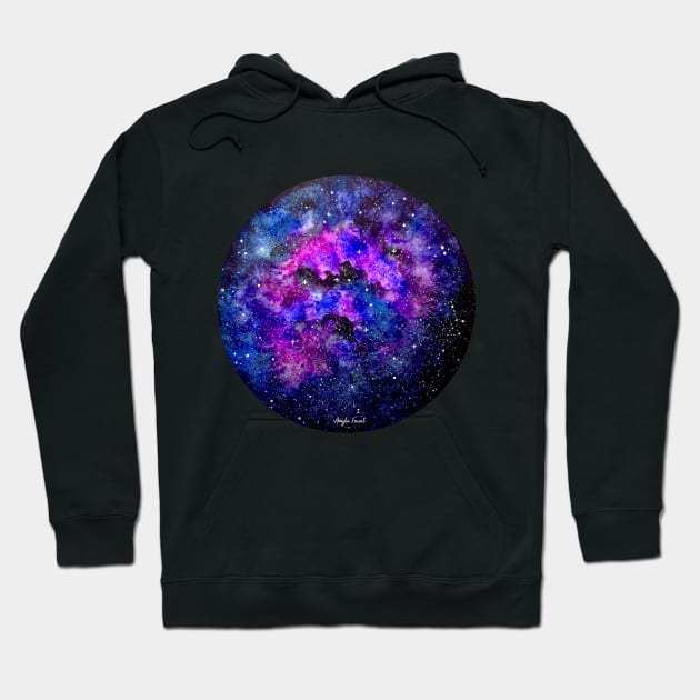 Purple Galaxy Hoodie by amyliafaizalart